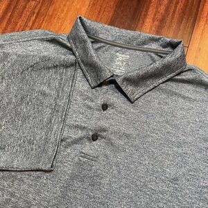 Reebok Polo Shirt Mens 3xlt Gray Big Tall Speedwick Golf Performance Activewear